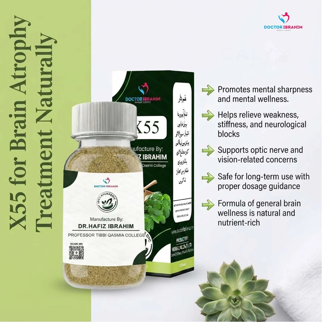 X55 for Brain Atrophy Treatment Naturally