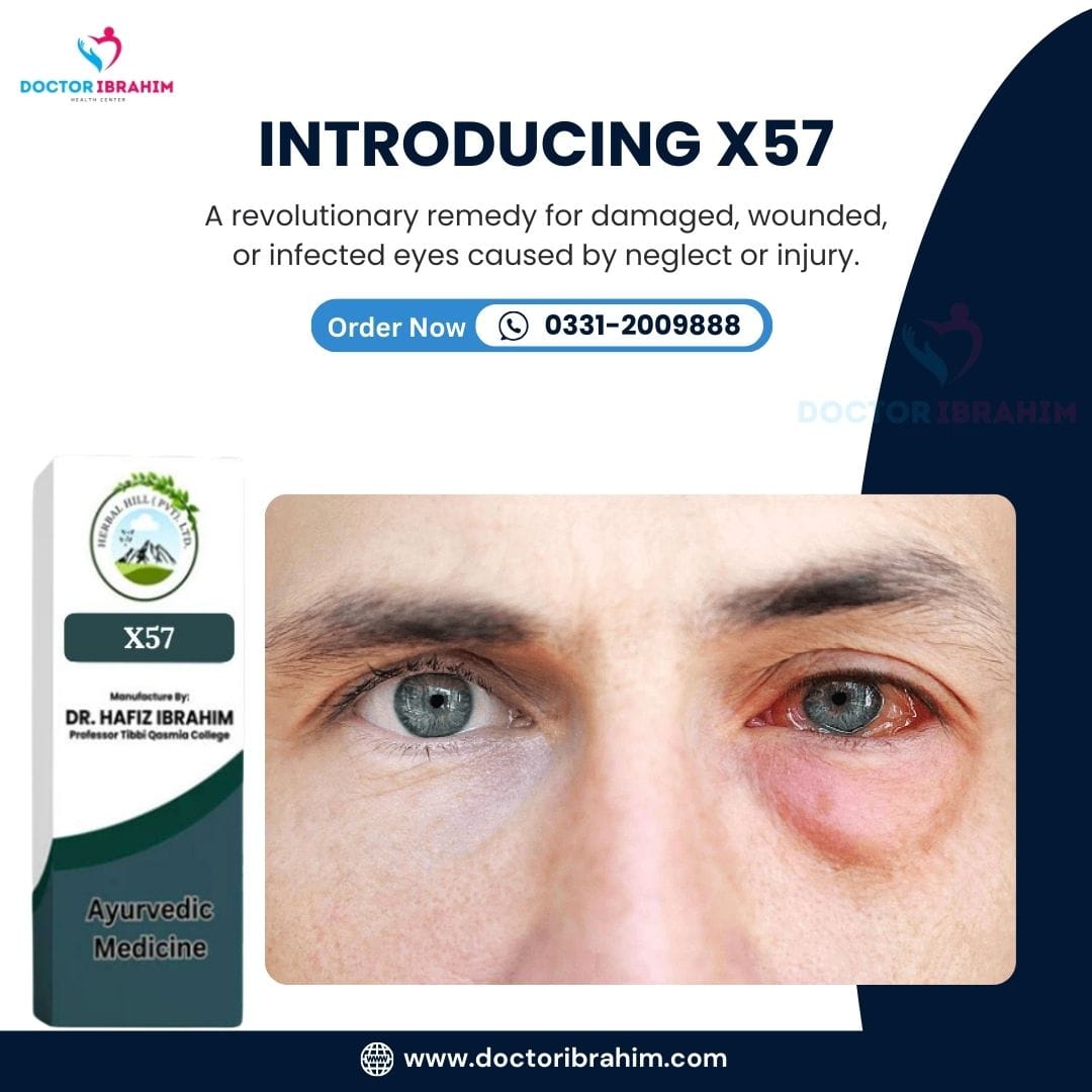 X57 - damaged, wounded, or infected eyes due to neglect or injury.